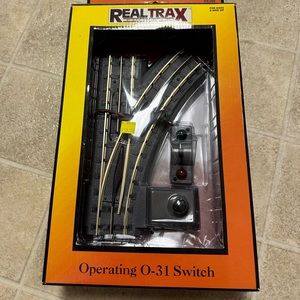 MTH Rail King O Scale Real Trax O-31  Operating Right Hand Switch Track 40-1004